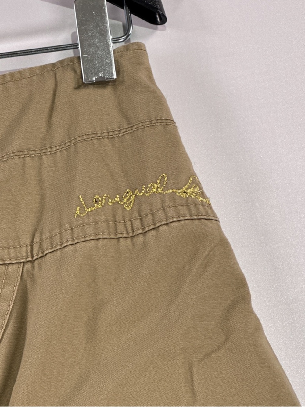 Desigual Drop Crotch Sequin Patchwork Boho Pants Size 30 - Picture 10 of 16